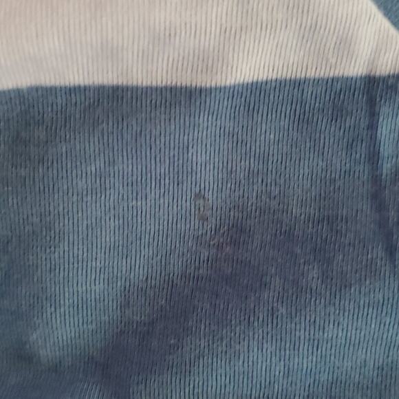 Altar'd State wide striped v neck tank blue white small - Picture 4 of 4